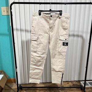Calvin Klein Men's Beige Cargo Pants